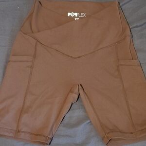 POPFLEX Crisscross Hourglass Biker Short- XS